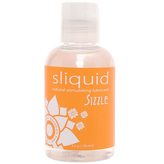 Sliquid Naturals Sizzle: Ignite Your Passion with Warming & Stimulating Lubricant (4.2oz)