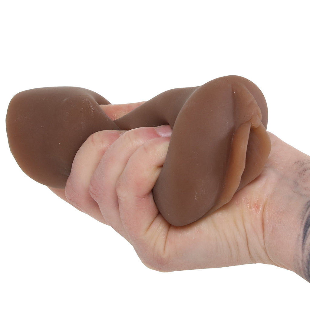 Vivid Raw Pound It Pure Skin Stroker in Brown