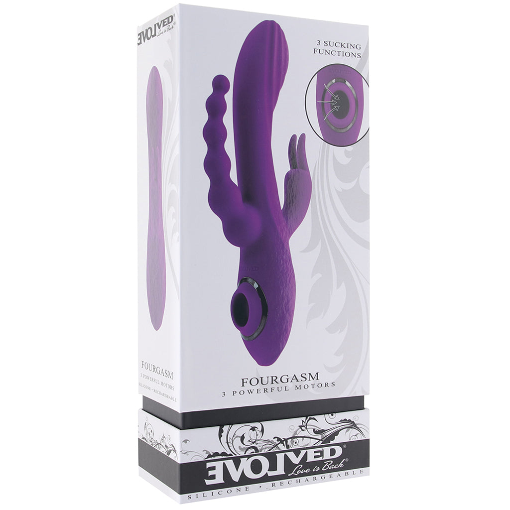 Fourgasm Triple Stimulator Sucking Rabbit Vibe