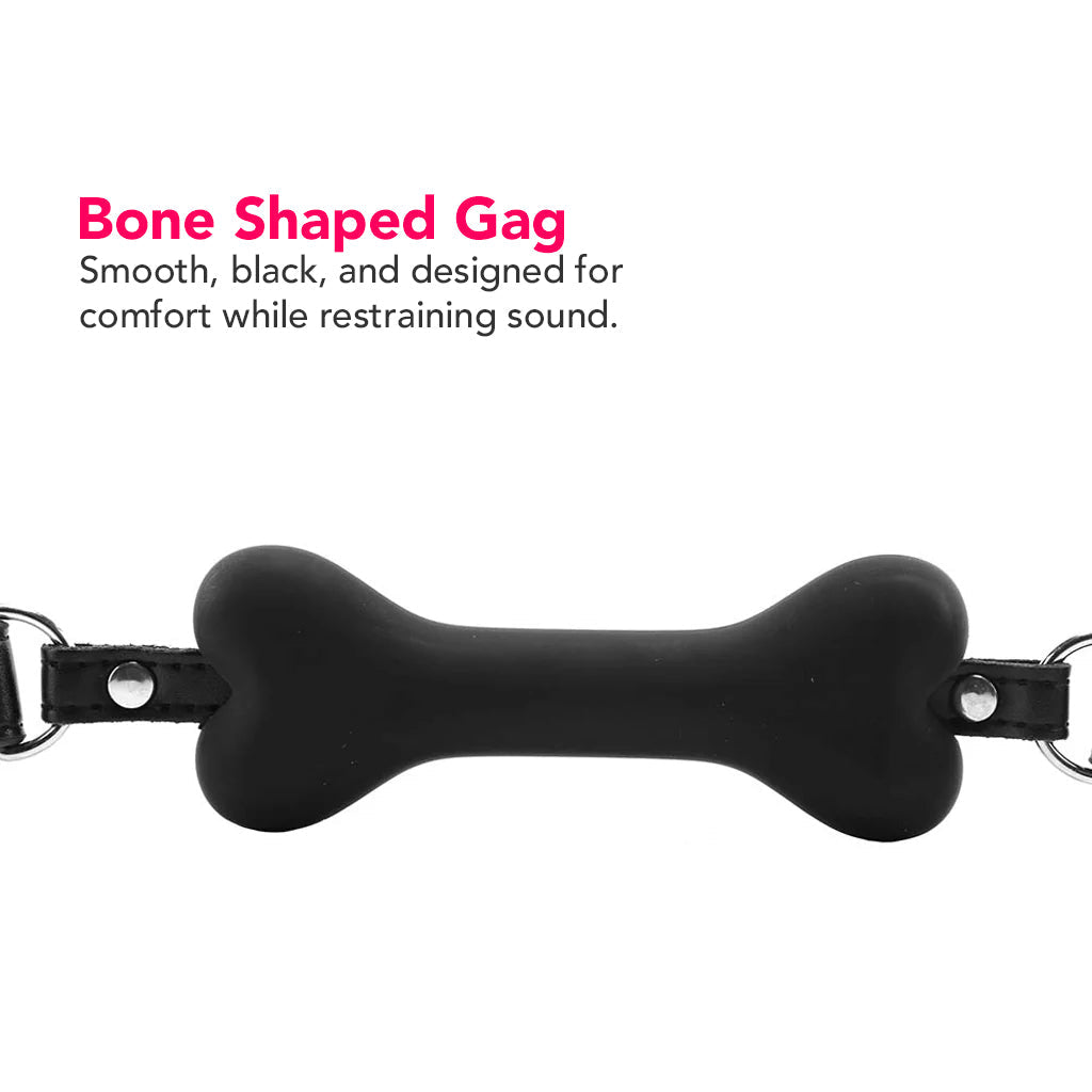Ouch! Puppy Play Silicone Bone Gag
