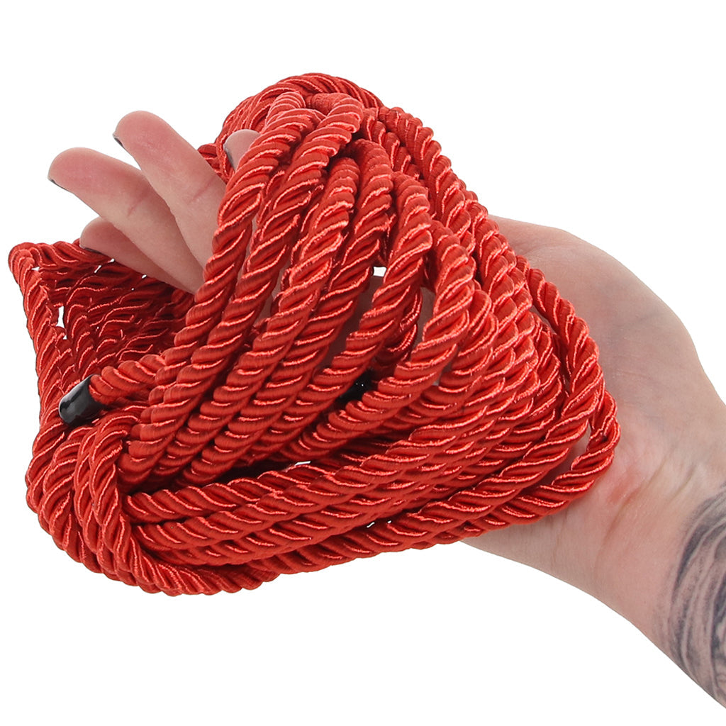 Ouch! Crimson Desire: 32.8'/10m Luxurious Red Bondage Rope