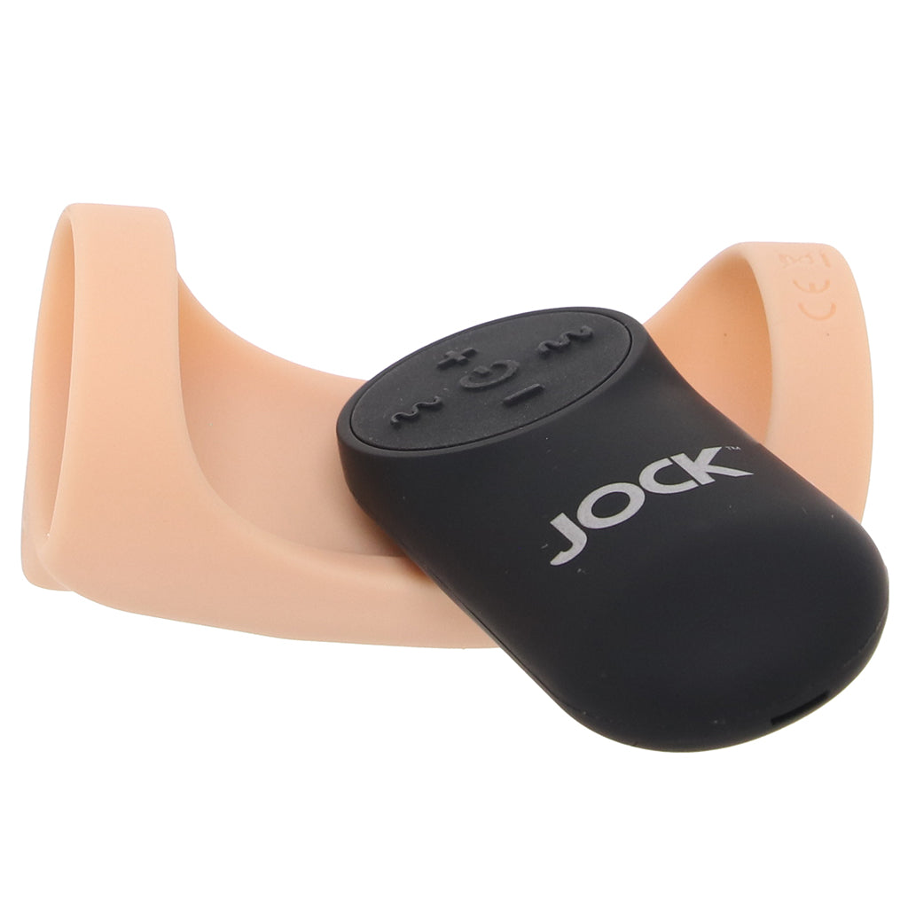 Jock Vibrating Silicone Penis Sleeve in Light