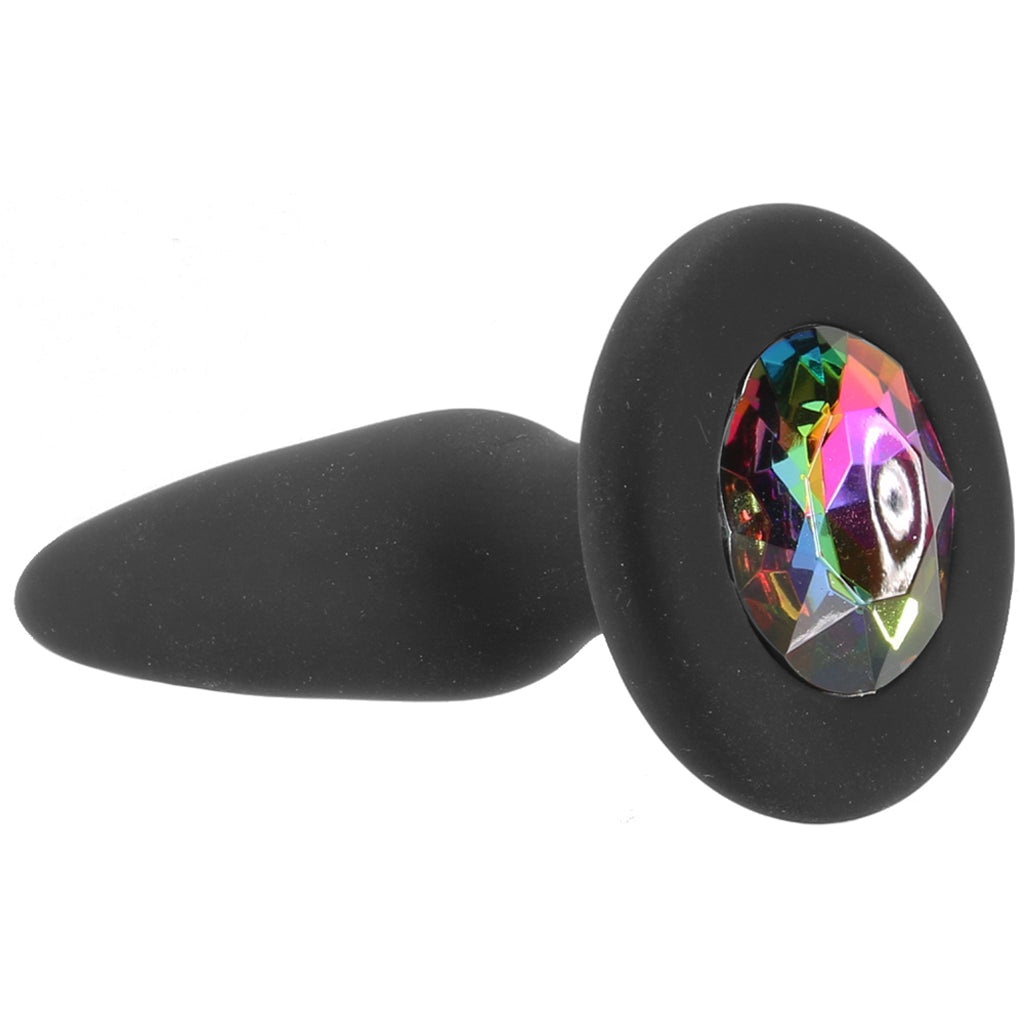 Glams Mini Rainbow Gem Silicone Butt Plug: Luxurious Anal Pleasure & Comfort