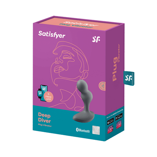 Satisfyer Deep Diver Connect App - Grey - Honey hugs